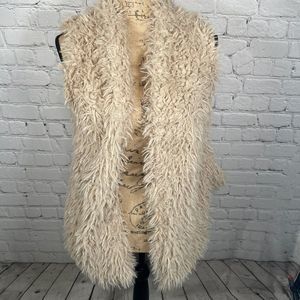 Vintage Fuzzy Vest Ladies Medium